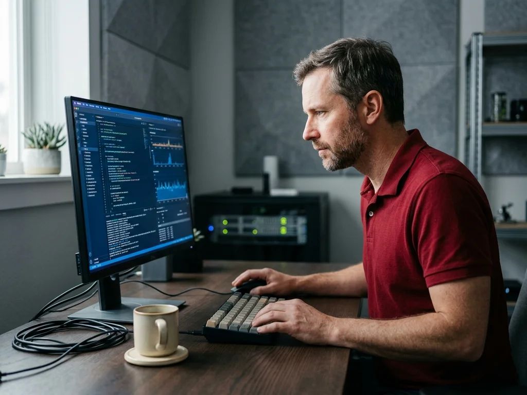 Analyste technique examinant des métriques de performance web pour optimiser l'expérience utilisateur et le SEO.